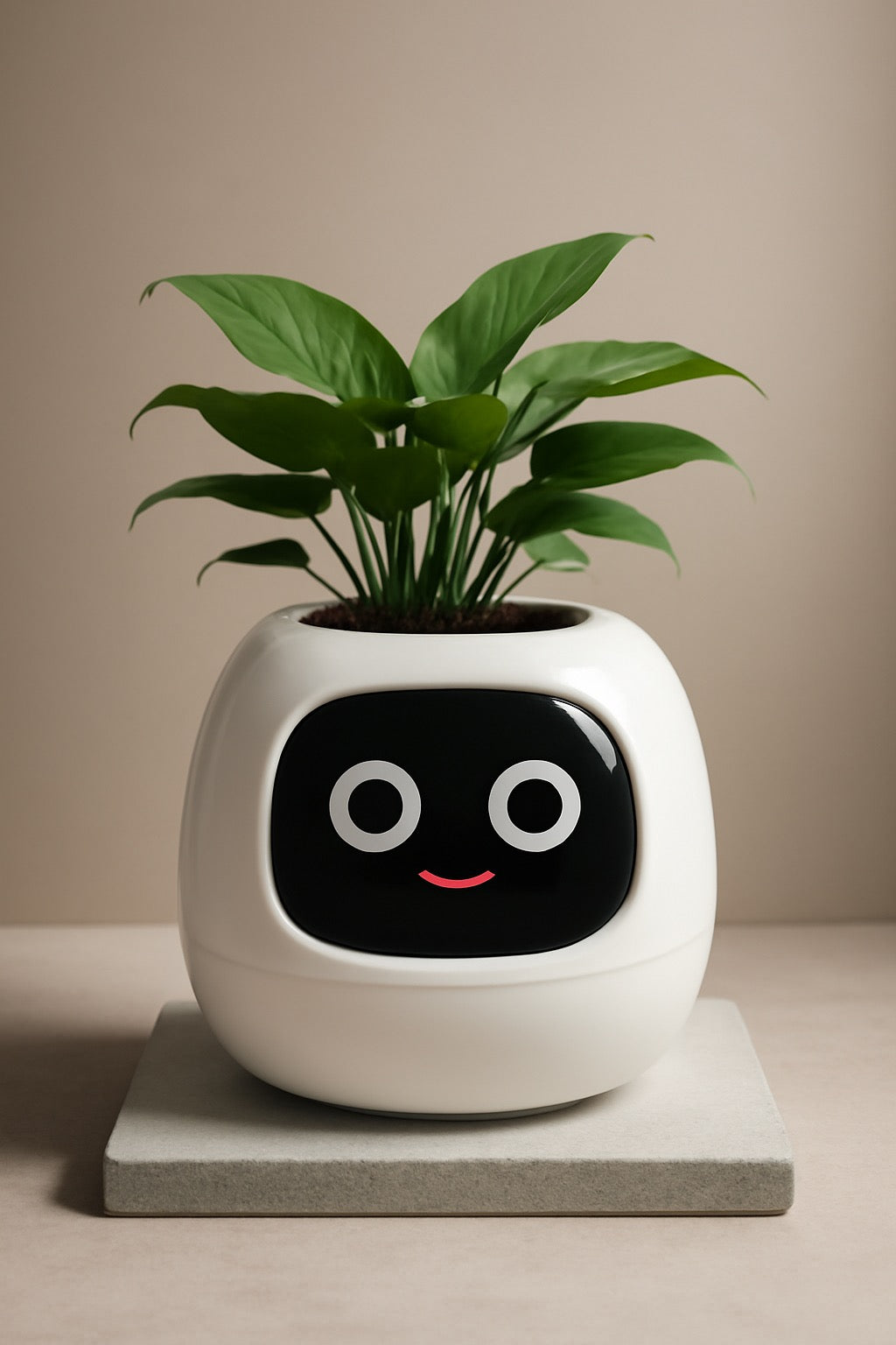 Smart Bloomie Bot – AI Interactive Pet Planter with Emotions & Gestures | Cute Robotic Flower Pot for Home, Office, or School Decor
